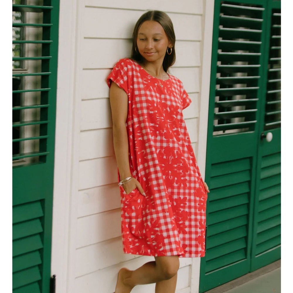Ki ele Hanna dress hibiscus Hawaiian quilt dress